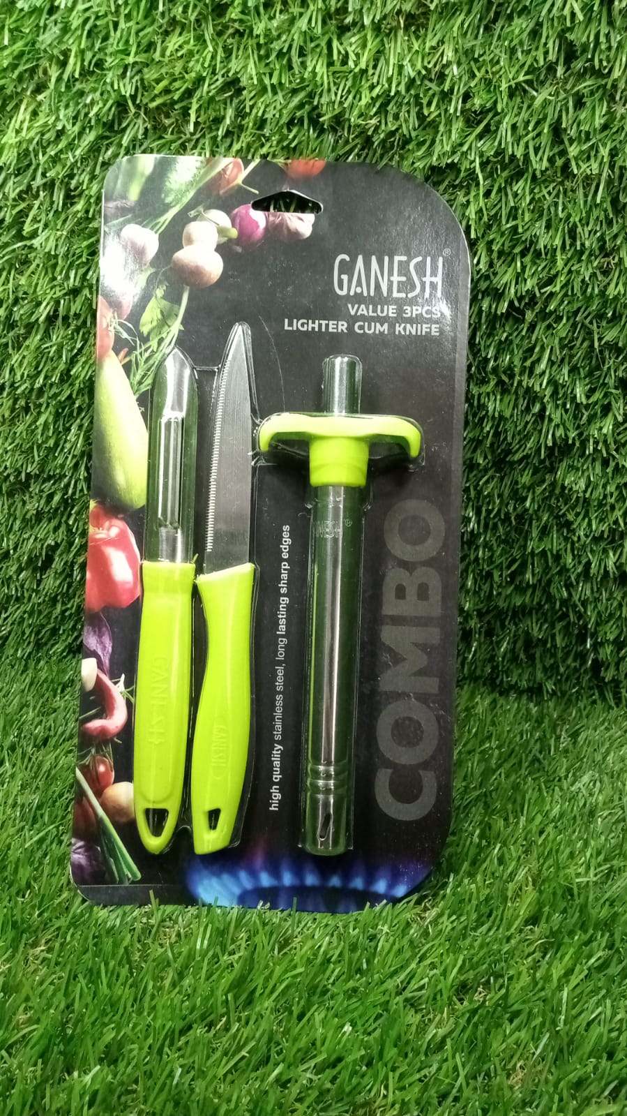 Ganesh kitchen tool set with lighter, knife, and peeler Ganesh kitchen tool set with lighter, knife, and peeler